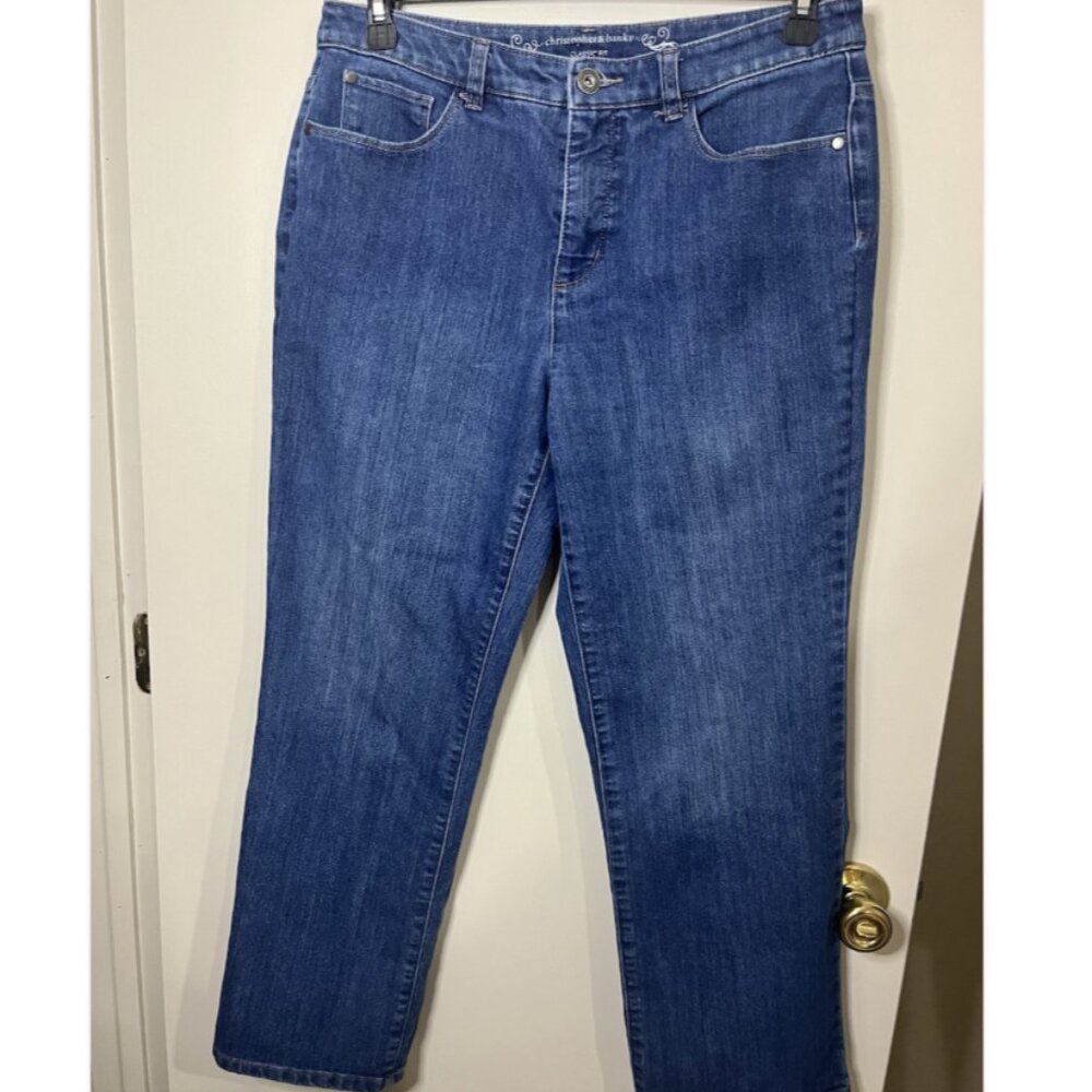 CHRISTOPHER & BANKS Jeans Women’s Size 8 Short Blue Classic Fit Denim
